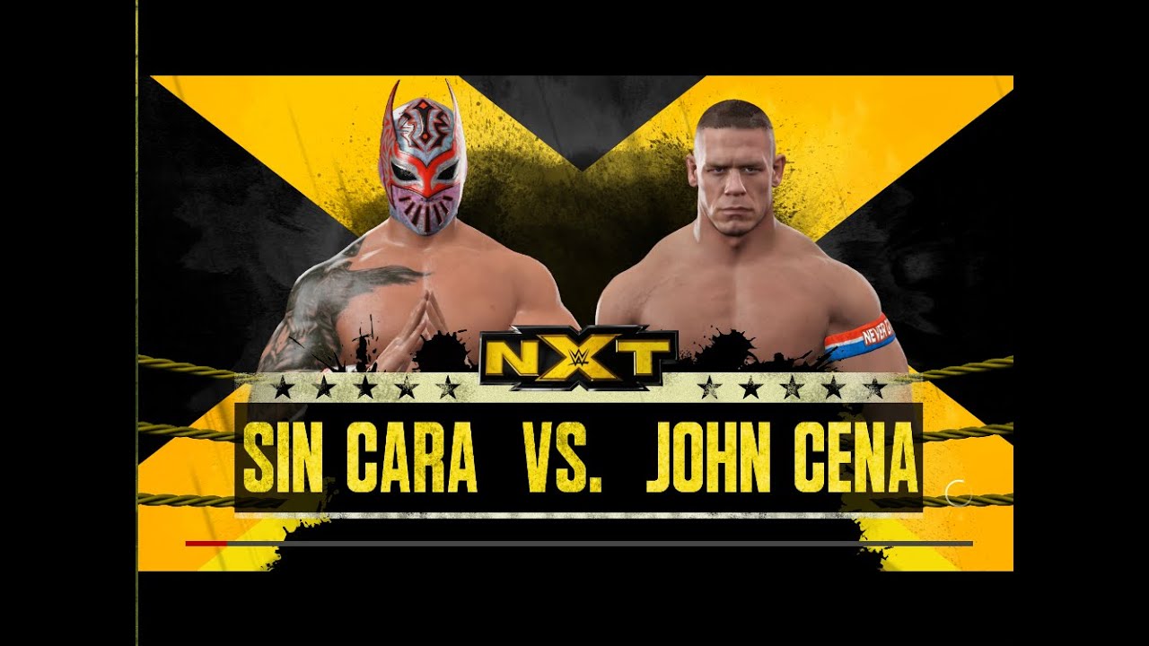 WWE SIN CARA VS JHON CENA - NXT