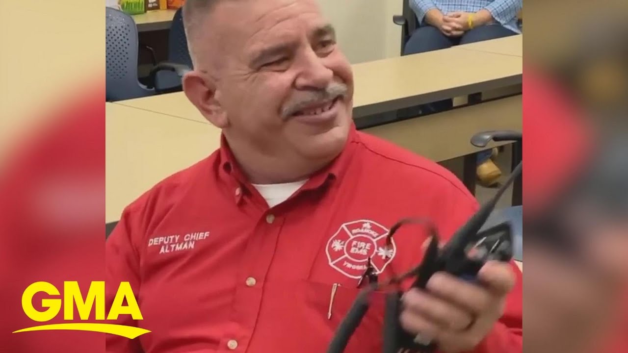 Retiring fire chief gives emotional sign off after 40 years of service
