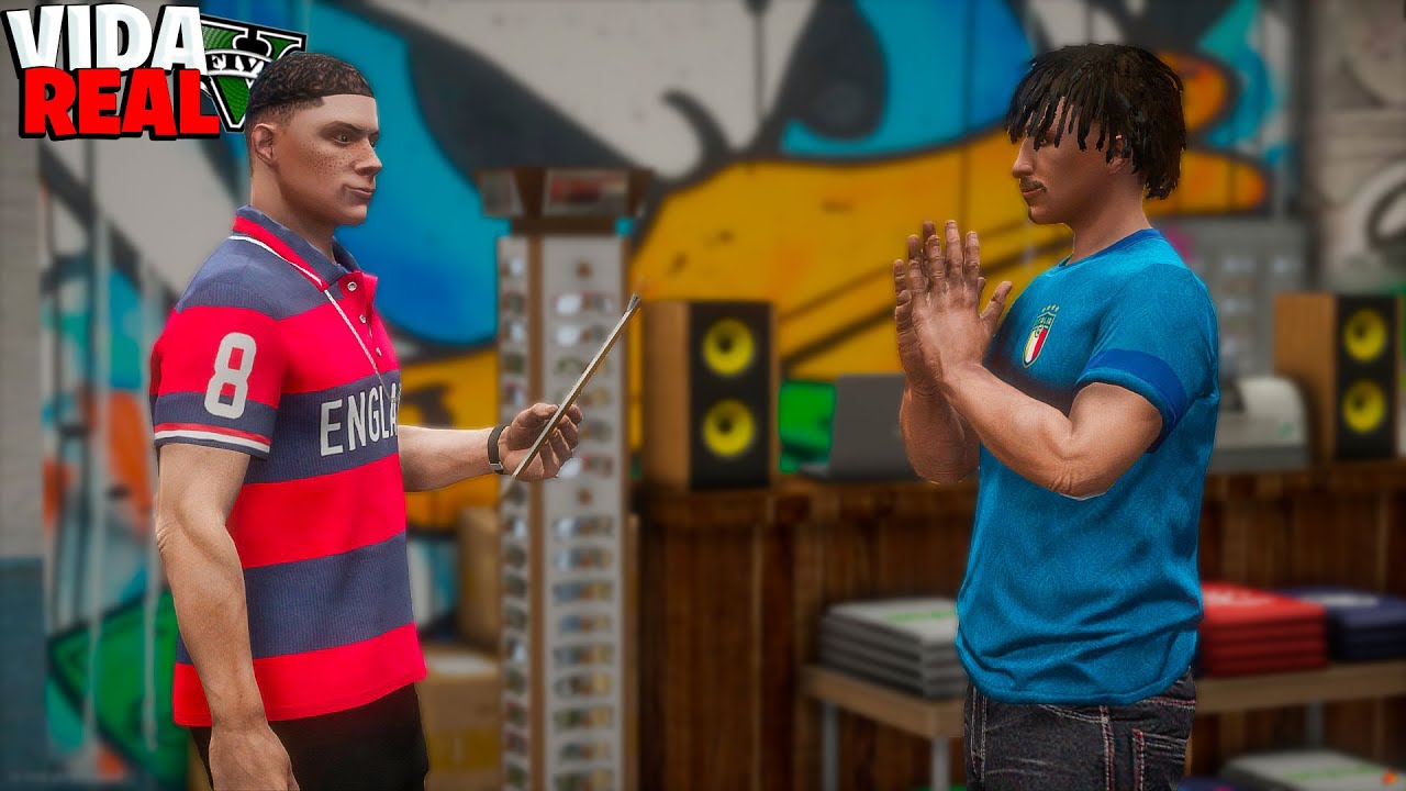 GTA V : VIDA REAL - CONTRATAMOS UM FUNCIONÁRIO PRA NOSSA LOJA DE ROUPA! - #40