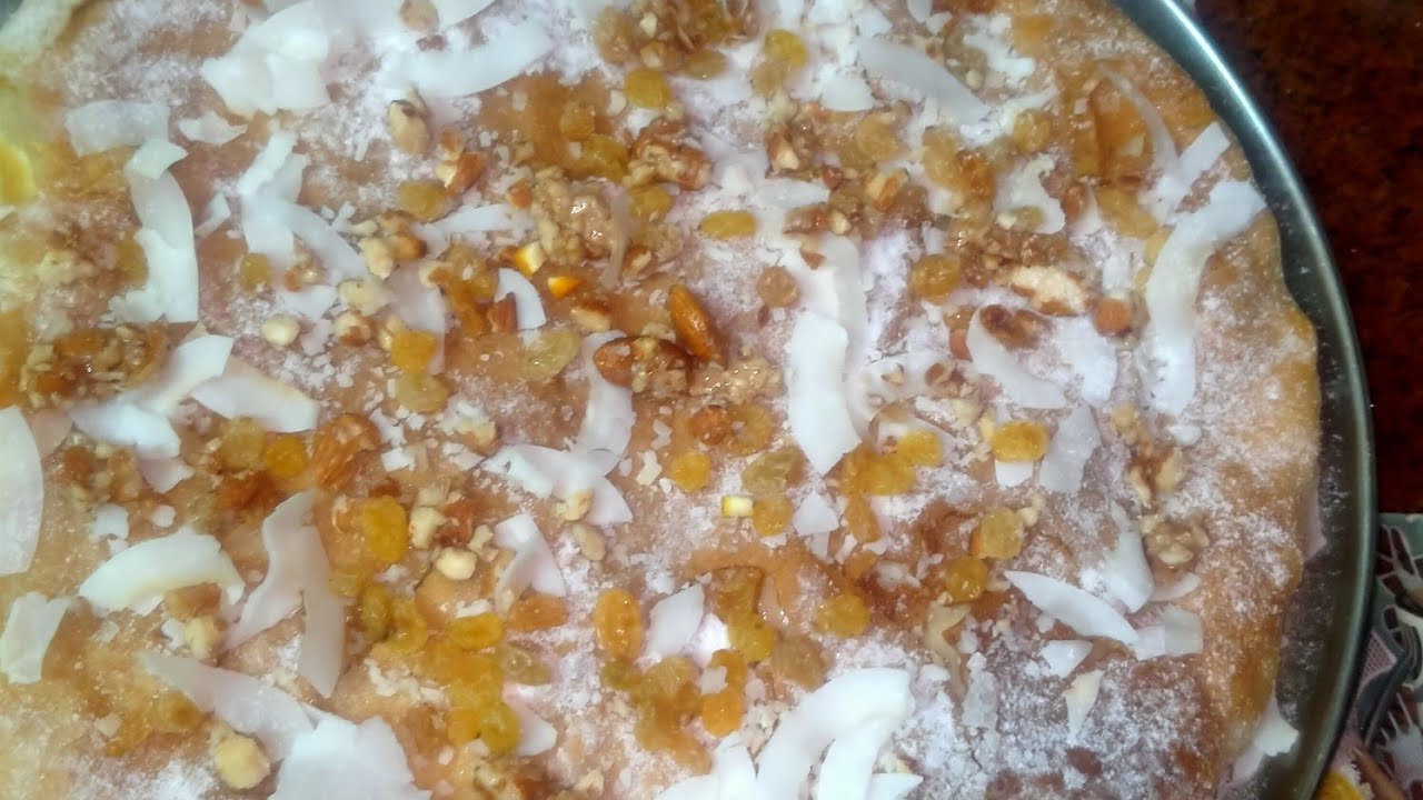 فطير حلو بالمهلبية والمكسرات