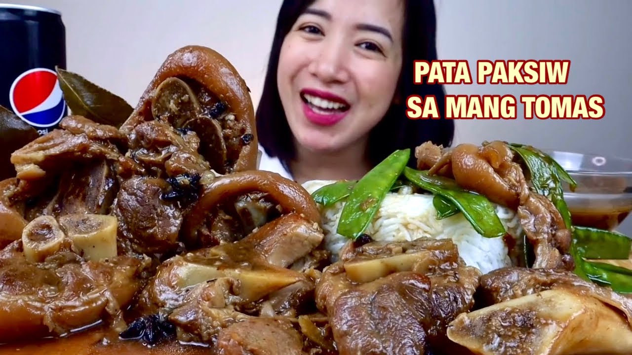 PAKSIW NA PATA sa MANG TOMAS | PINOY FOOD| MUKBANG PHILIPPINES