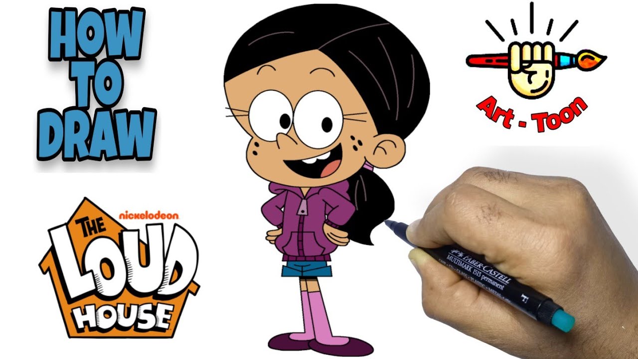 How to draw Ronnie Anne from the Loud House step by step easy