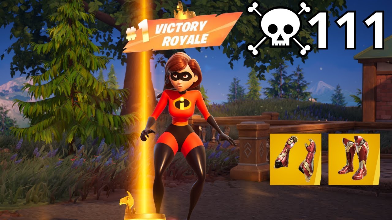 111 Elimination ELASTIGIRL Solo Vs Squads 