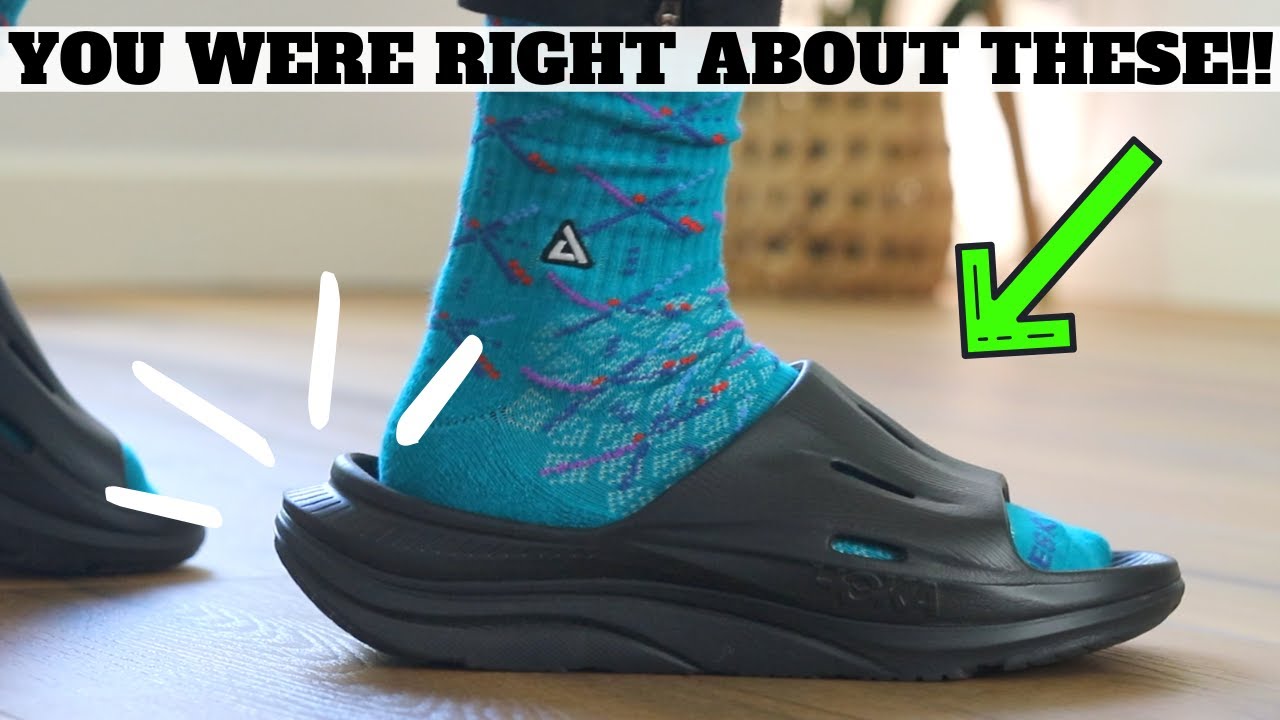 YOU WERE RIGHT ABOUT THESE! HOKA ORA Recovery 3 Slides Review!