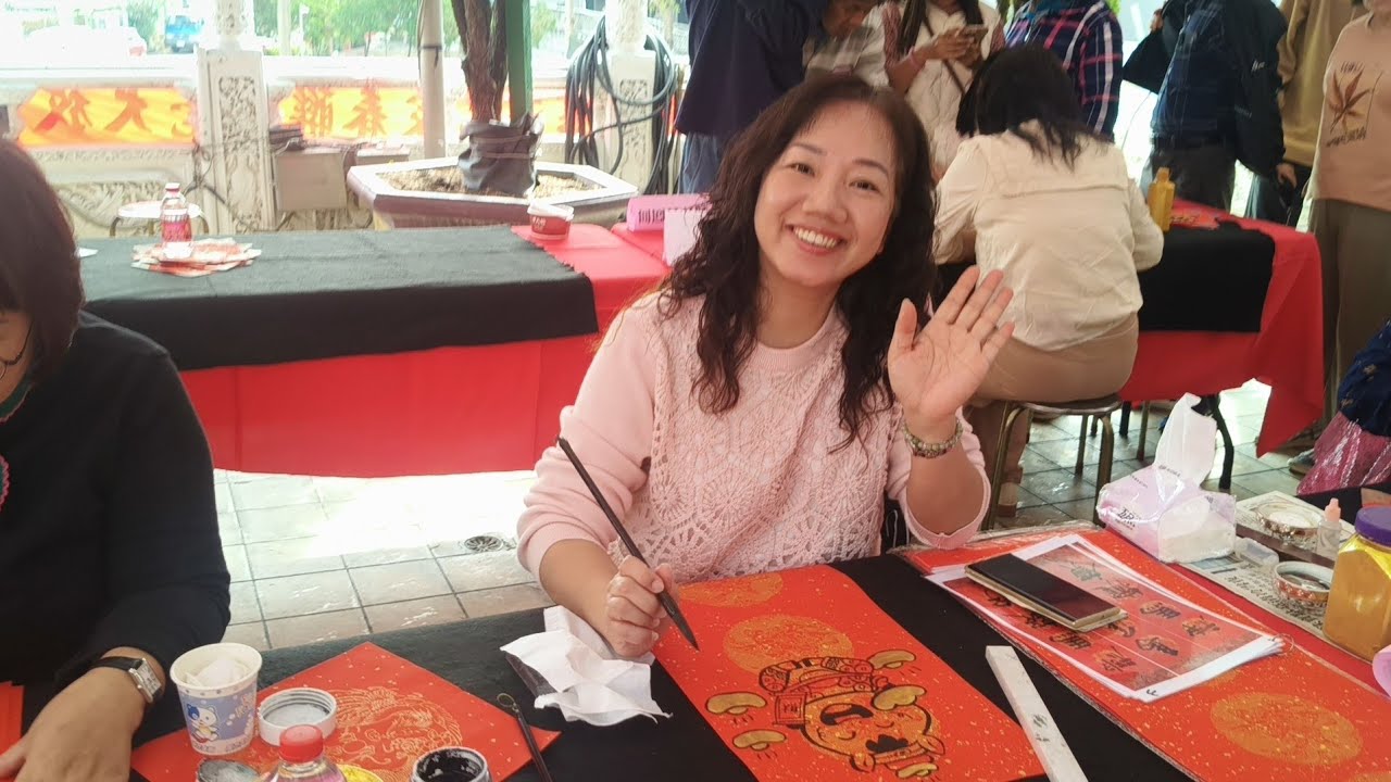 115、01、31 若水書藝 瑞和宮旺馬奔騰揮毫 1