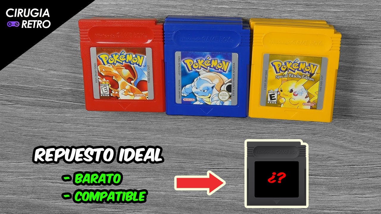 Reemplazo perfecto para juegos de Pokemon de 1era generación / Trasplante de PCB #gameboy #nintendo