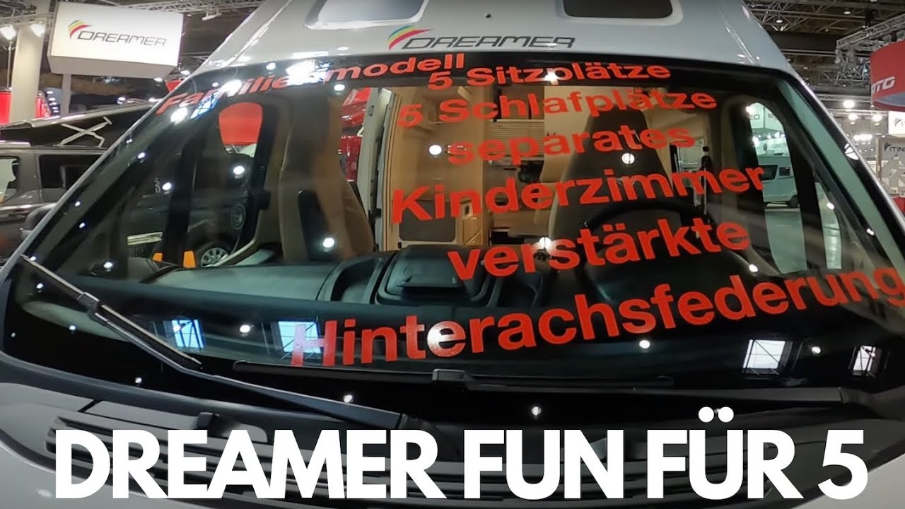 Dreamer Fun Camper Five  -  5 Schlafplätze -  Caravan Salon Düsseldorf 2020
