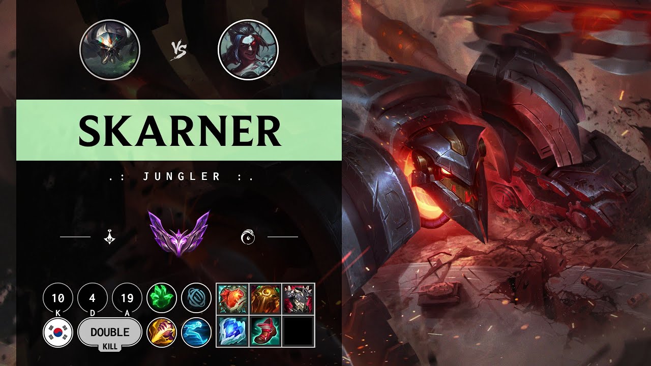 Skarner Jungle vs Kayn - KR Master Patch 14.10