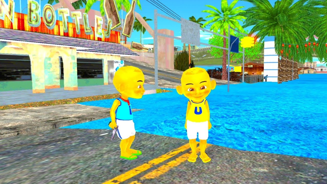 Upin & Ipin cari Duren Bawa Mobil Taxi 😂
