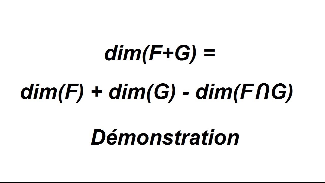 Démonstration de la formule de Grassmann