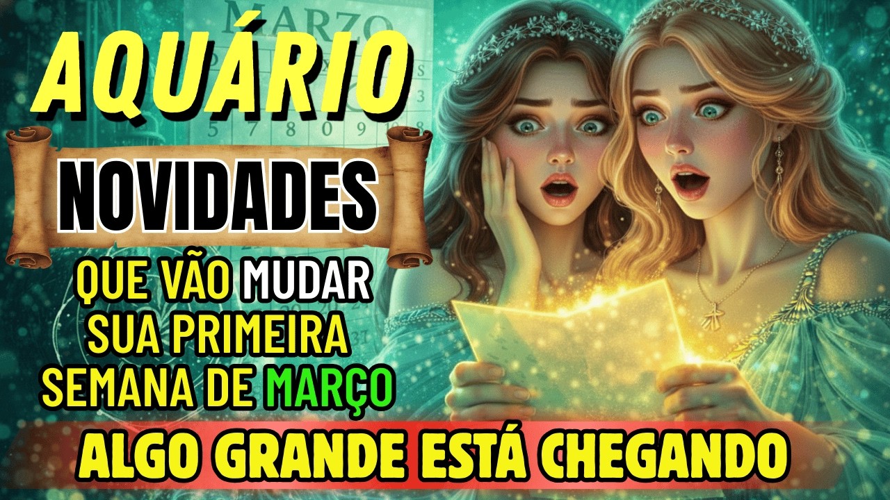 NOTÍCIAS PARA AQUÁRIO 🔥 QUE VÃO MUDAR SUA PRIMEIRA SEMANA DE MARÇO ✨