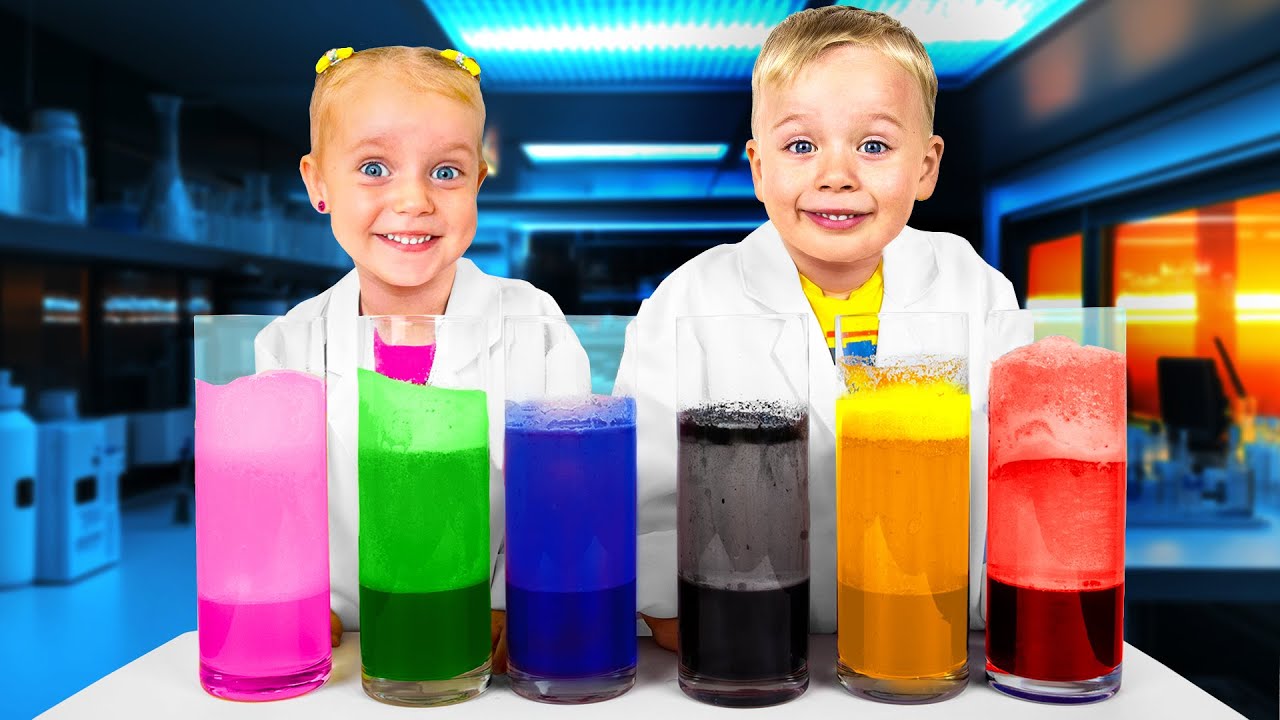 LAVA LAMP Experiment | Gaby Pretend Play Story with Kitchen Toys Set