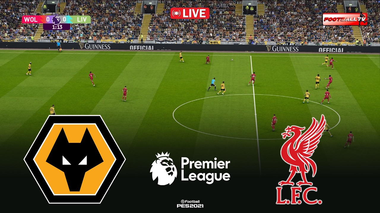 🔴LIVE : Wolverhampton vs Liverpool - Premier League 2026 | Pes 21 Gameplay Simulation