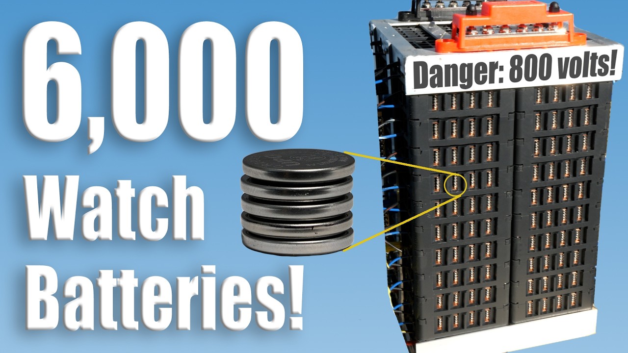 Can 10,000 Coin Cell Batteries Start a Car?