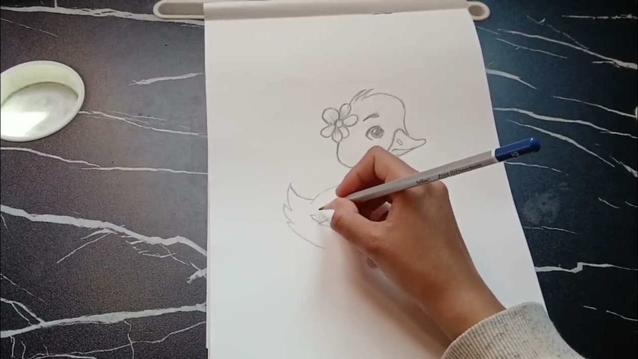 How to draw a cute duck ?🦆