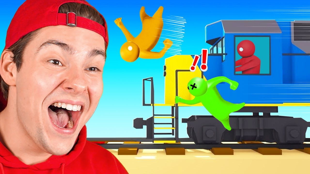 Wie Het Langte Op De Trein Staat Wint! (Gang Beasts)