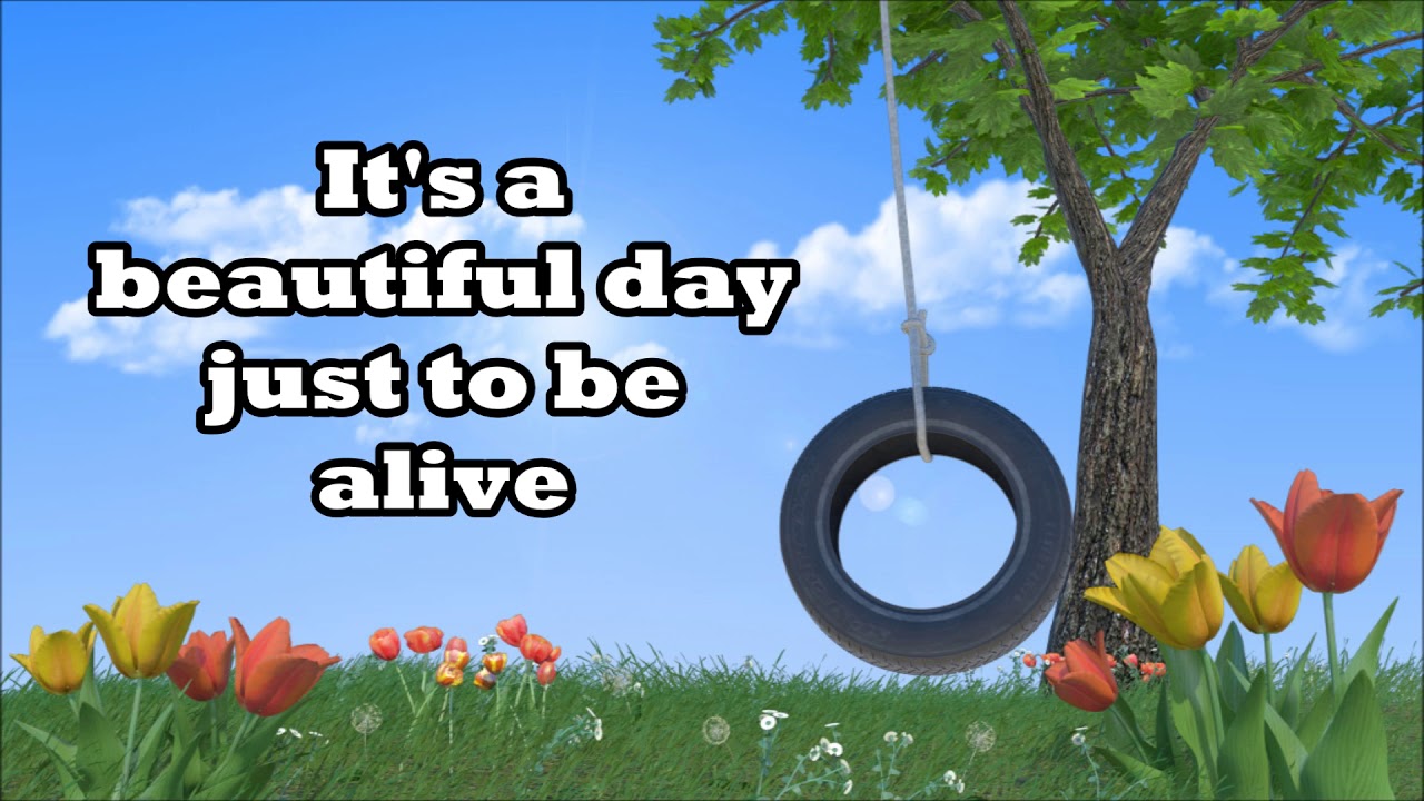 Canción para Primavera en Inglés. A Beautiful Day con LETRA primaria o preescolar