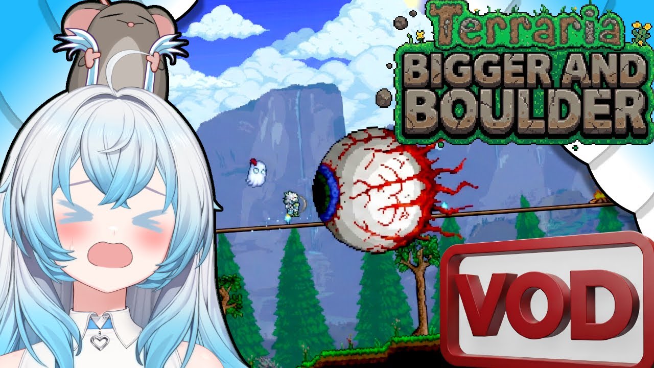[HQ VoD] Terraria 1.4.5 Pt 1 🎀 New Model And Master Mode Chaos 🪨