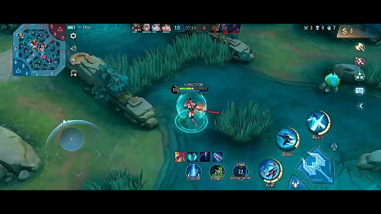 Saber 11/0/11 KDA killing spree mobile legend