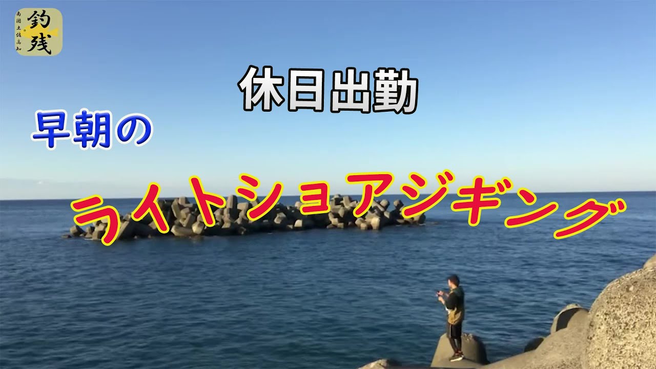 [休日出勤] 早朝のライトショアジギング