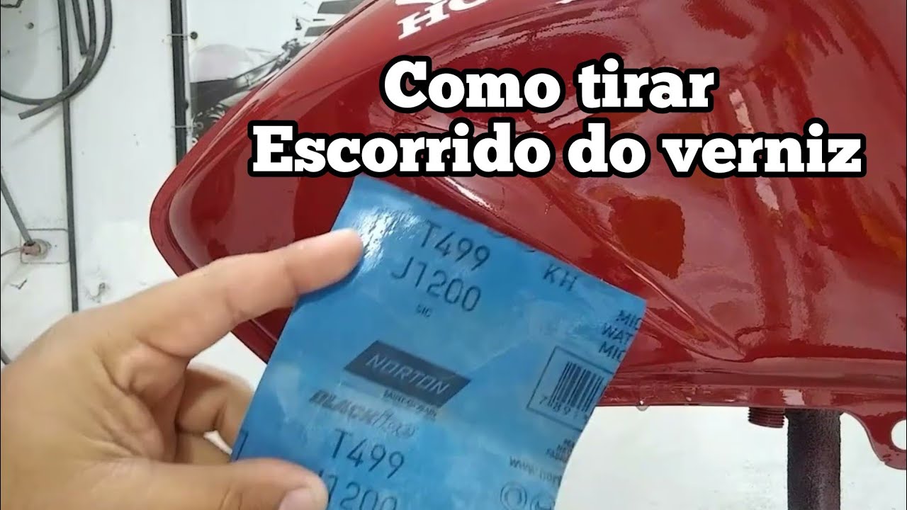 como tirar escorrido do verniz sem estragar a pintura