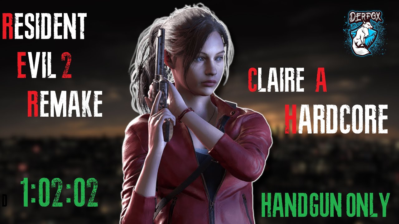 ~World Record~ Resident Evil 2 Remake ~Claire A Hardcore Handgun Only in 1:02:02~