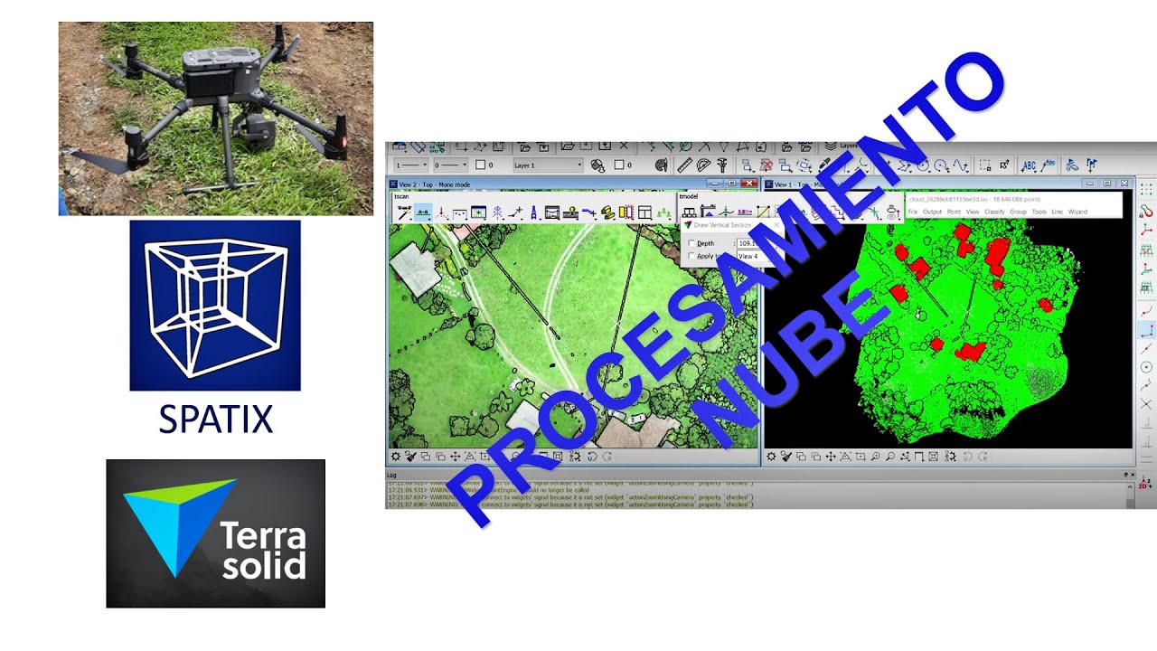 Procesamiento nube LIDAR SPATIX + TERRASOLID | LIDAR Drone Matrice 300 RTK
