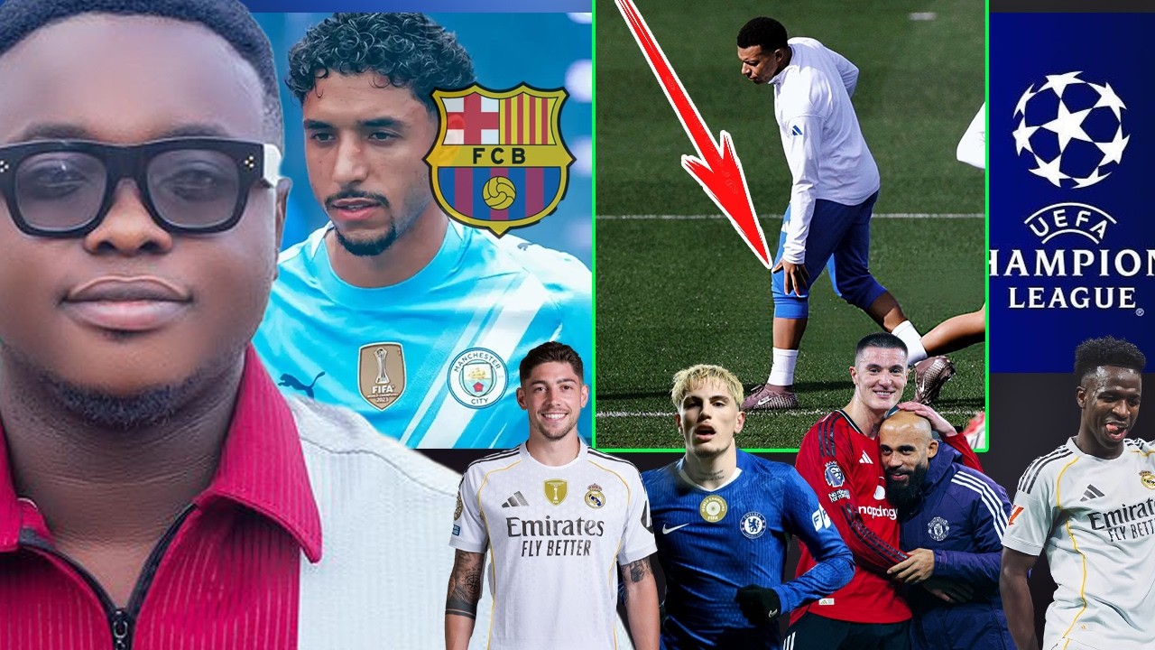 BREAK..MBAPPE KNEE INJURY IN TRAINING,BARCA NEW PLAN FOR MARMOUSH, CHELSEA SETS..MAN UTD AND KEY