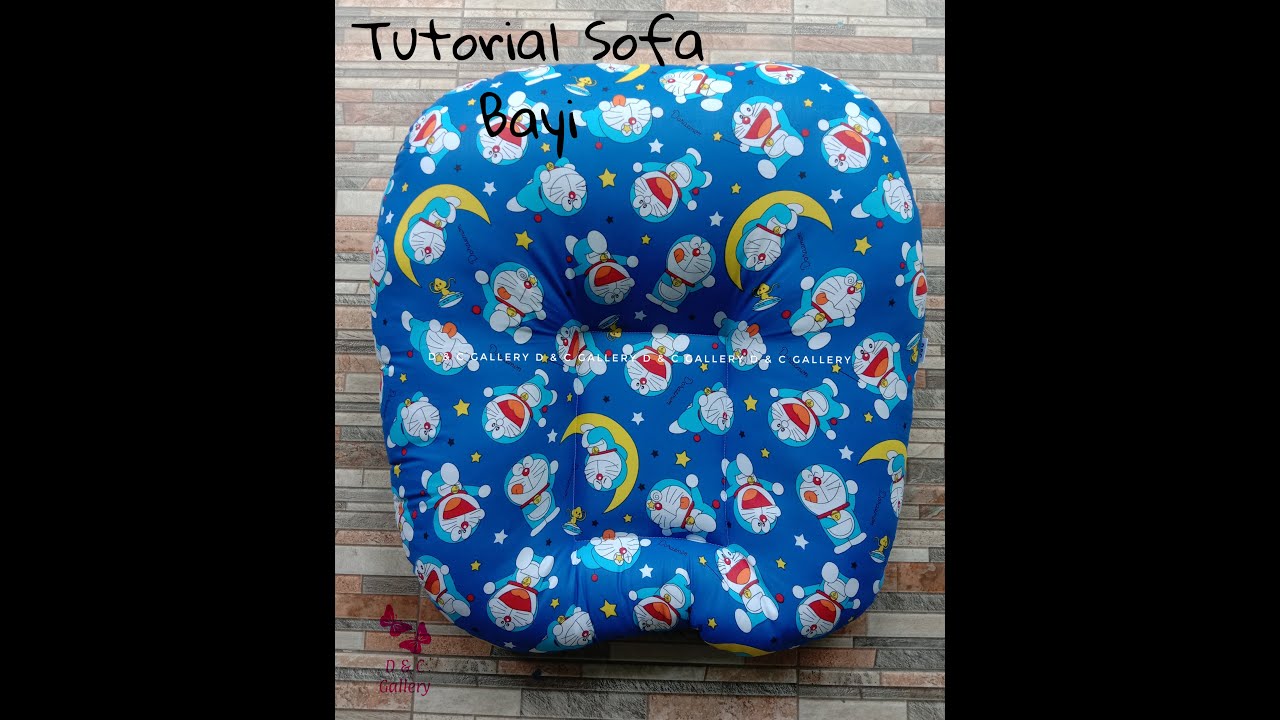 Cara buat sofa bayi / baby lounger / bantal anti gumoh