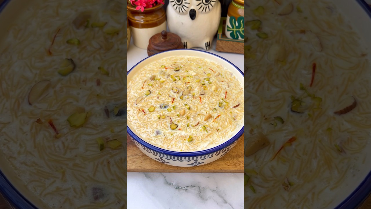 Delicious Sheer Khurma Recipe😍  Seviyan Kheer #shorts #viral #eidrecipes