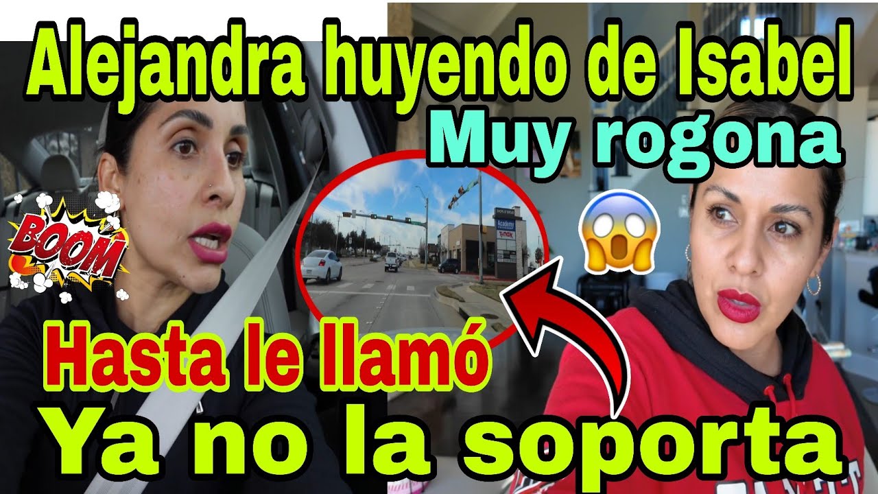 🚨 Alejandra huyendo de Isabel💥😱Ya no la soporta😮Hasta le llamó🫢Muy rogona🙀😳