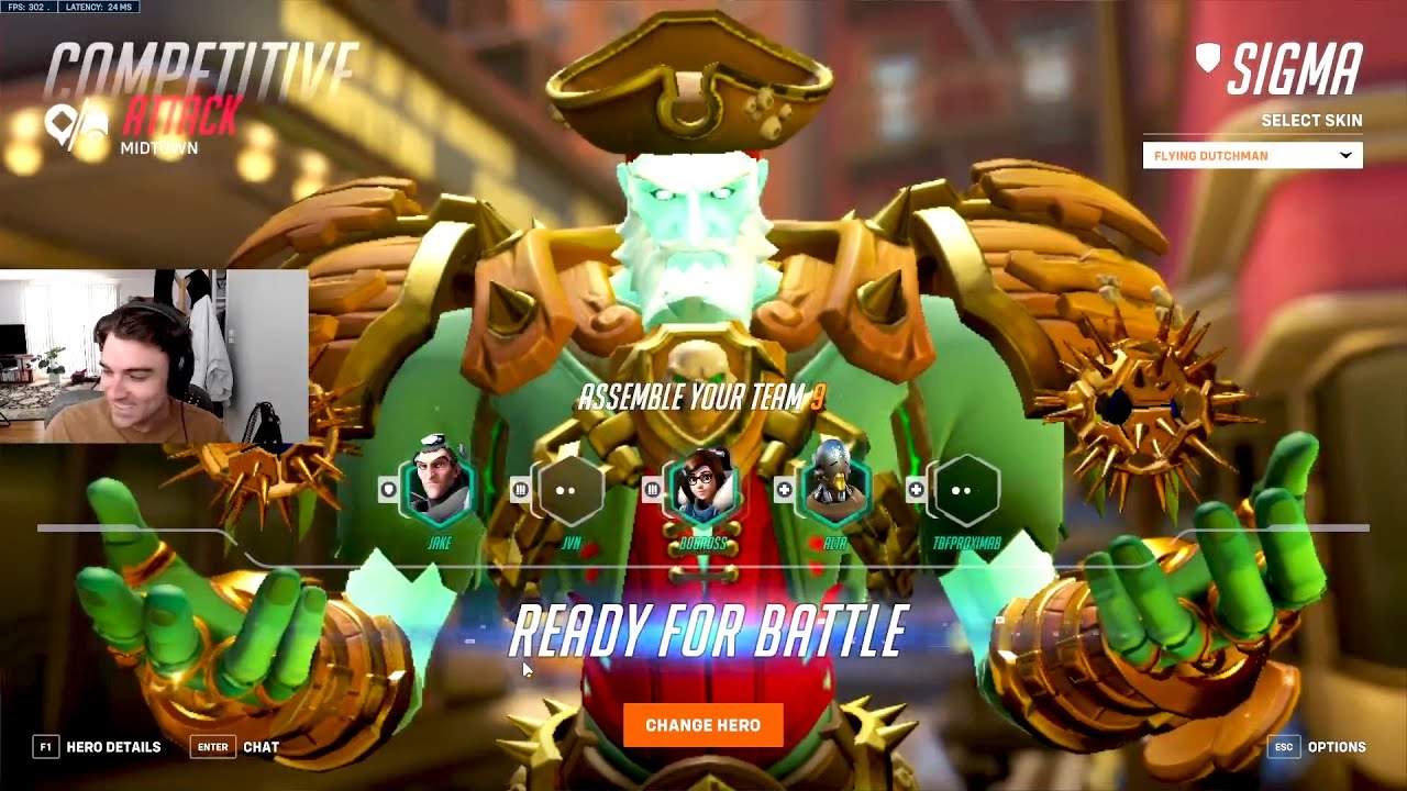 JAKE TOP 500 SIGMA GAMEPLAY ON MIDTOWN! [ OVERWATCH 2 TOP 500 SEASON 4 ]