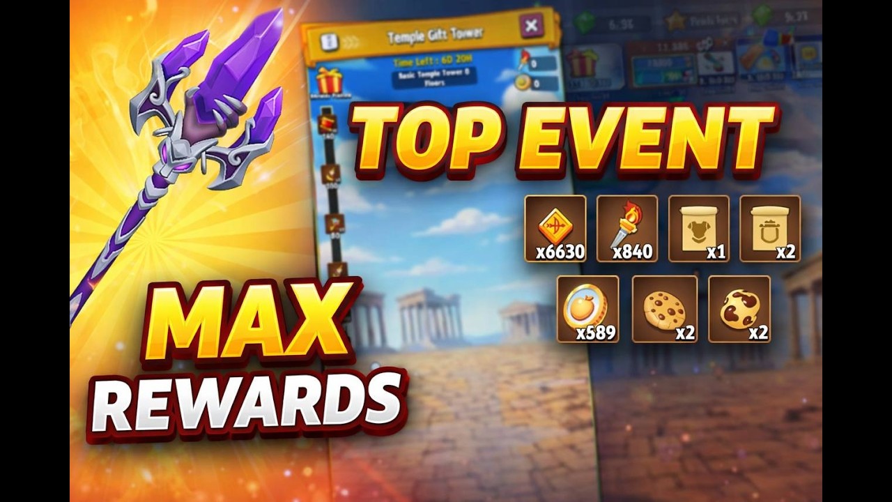 ARCHERO: TEMPLE GIFT TOWER EVENT! MAX REWARDS! YOUR BEST CHOICE!