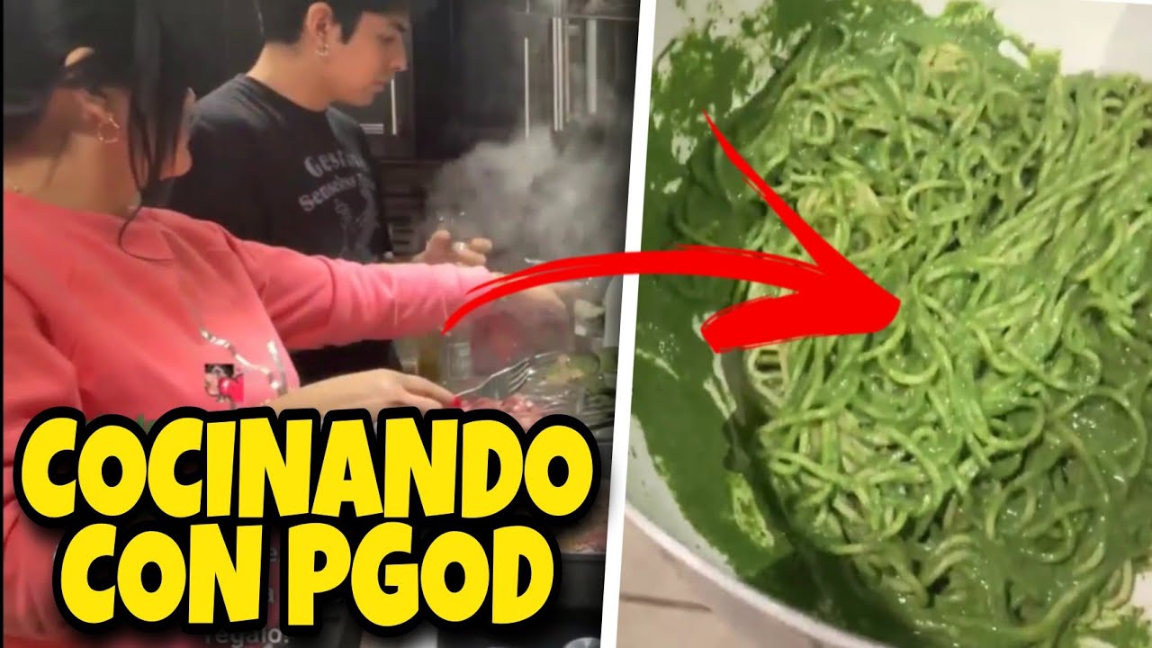 🔥PGOD y SU MAMÁ COCINAN TALLARINES VERDES A 0 DE PING...
