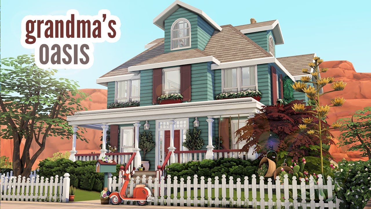 grandma's oasis \\ The Sims 4 speed build