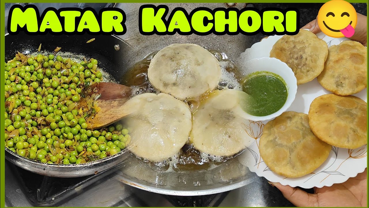 How to make crispy Matar Kachori at Home 😋 | Crispy Khasta Kachori Recipe #recipe#matarkikachori 
