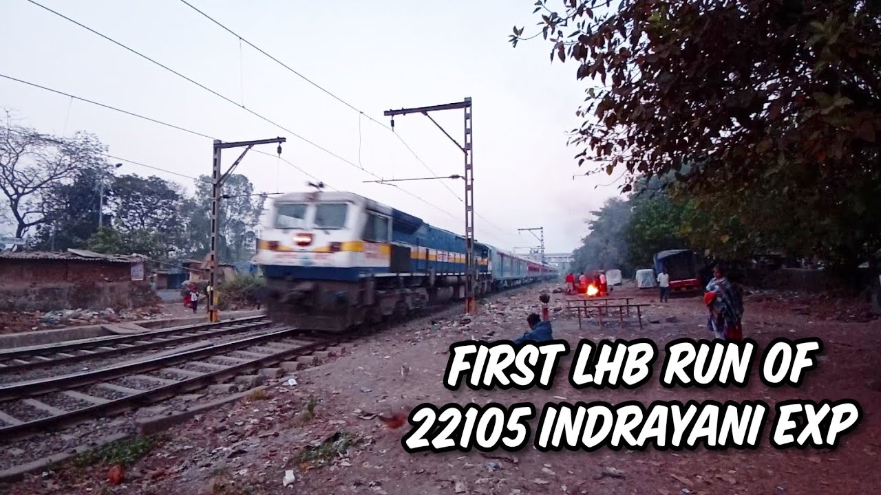 First LHBFIED run of 22105 mumbai pune INDRAYANI EXP || EMD notches up in early morning fog!!