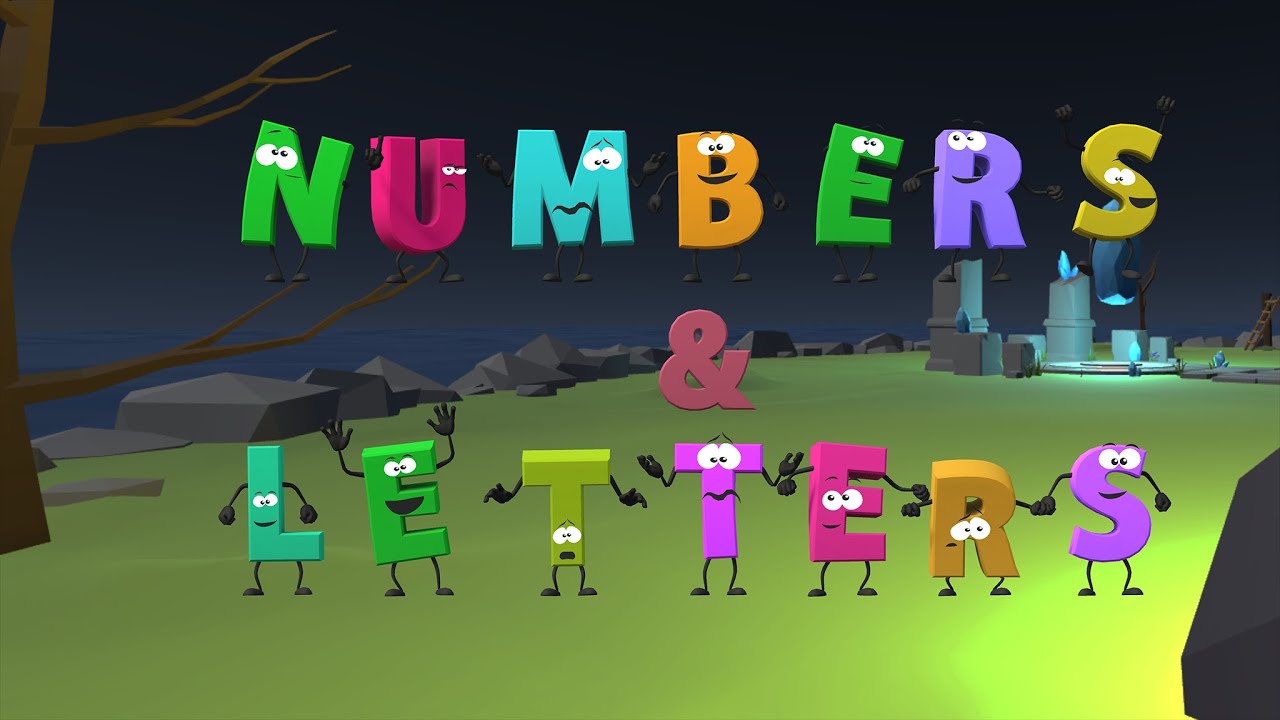 Numbers and letters virtual reality game