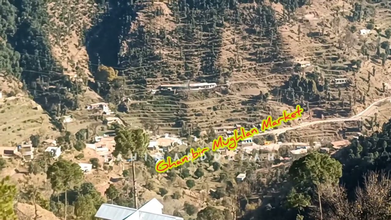 View of Village Ghambir Mughlan District Rajouri Jammu and Kashmir. December 2022.