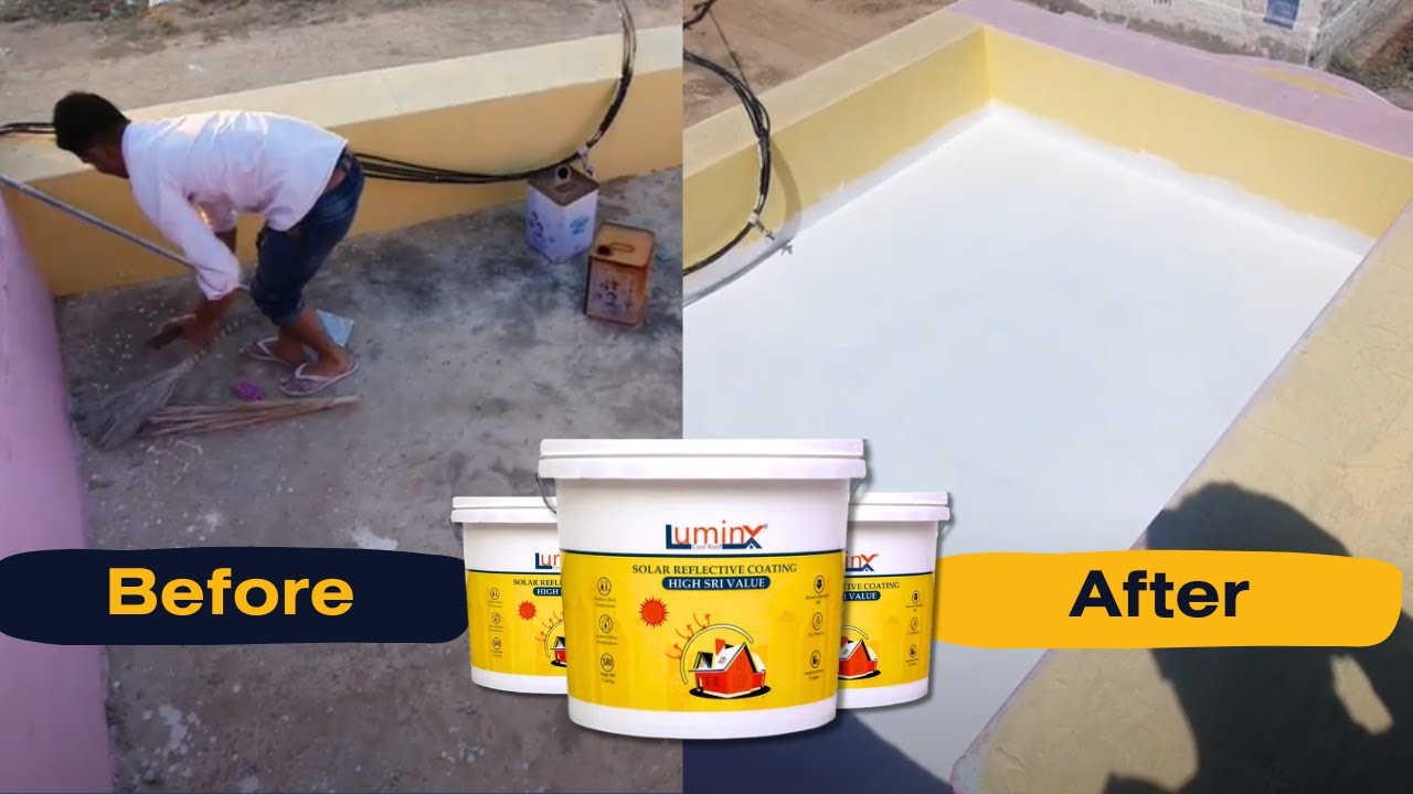 LuminX: Cool Roof Paint Live Application Video | Step-By-Step Guide #coolroof #summer #coolroofpaint