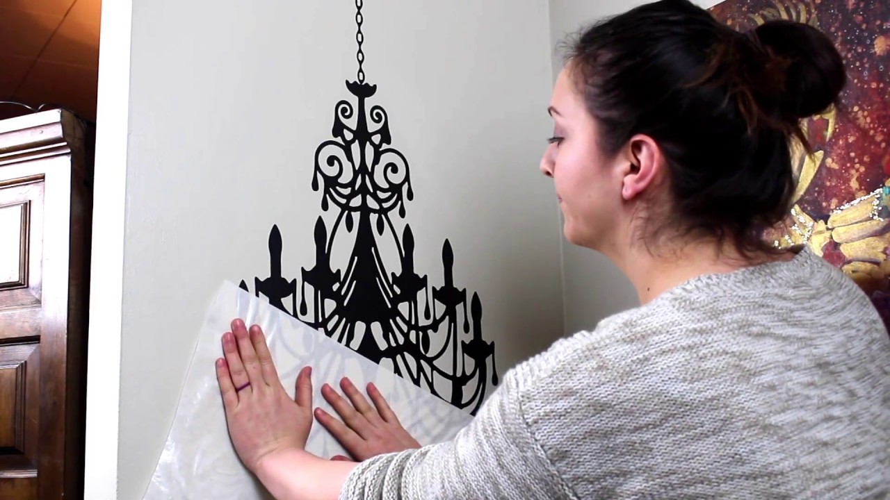 The Decal Guru Ornate Chandelier Wall Decal Application Video