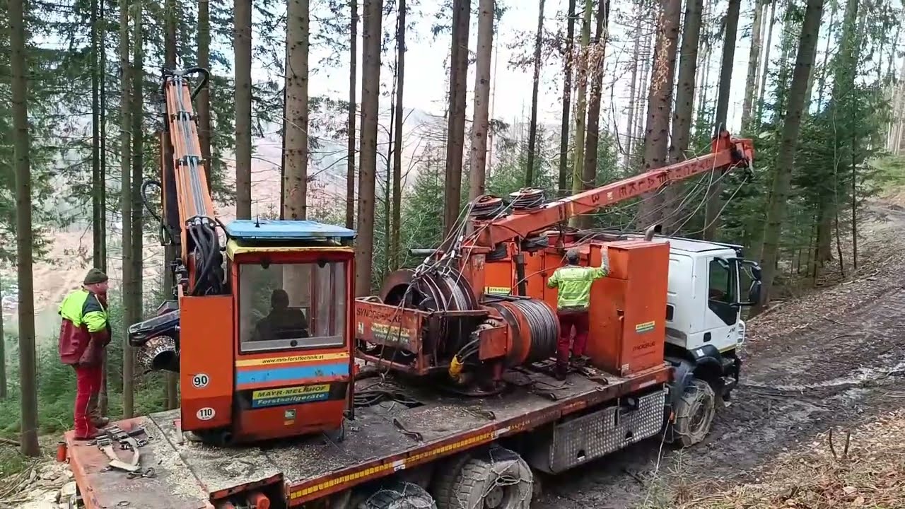 Tažba dreva🌲Balime Lanovku🌲Otačanie veže atd...🌲