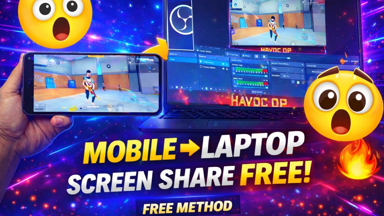 How to Screen Share Mobile to Laptop FREE 😱 | ApowerMirror Tamil | TN Govt Laptop