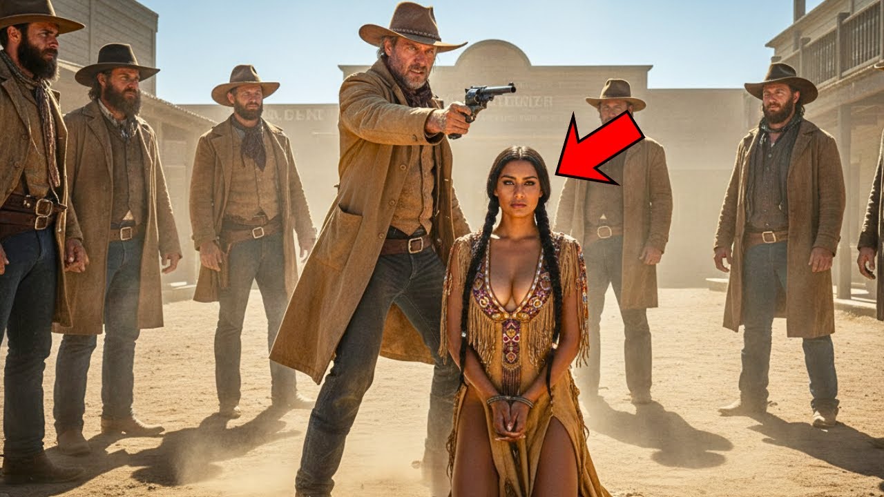 O tânără apache, forțată să îngenuncheze — un cowboy oprește totul în ultima secundă...