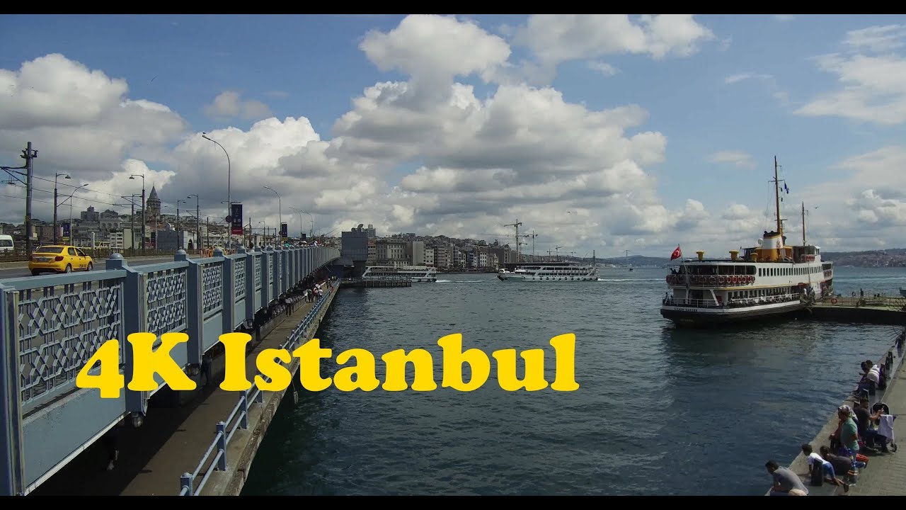 Walk around Istanbul. [4K]  Sirkeci - Eminonu - Galata Bridge - Kabatas.