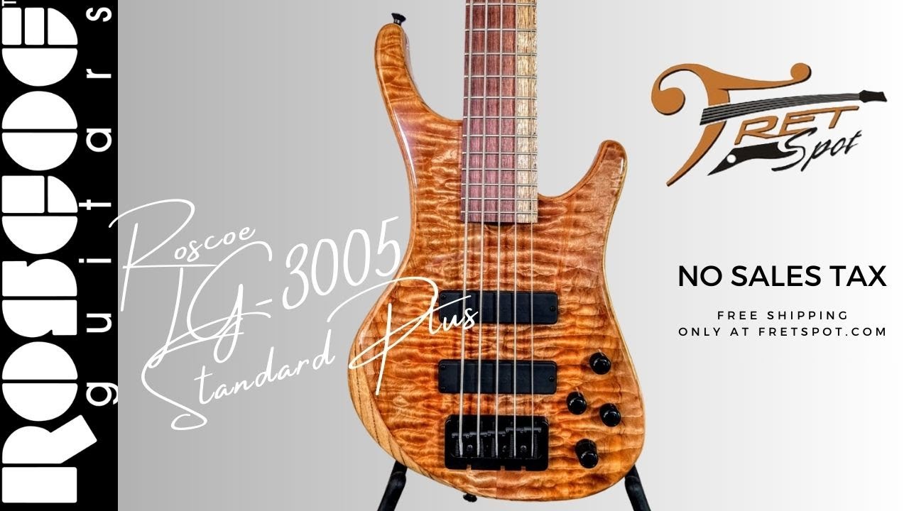Underrated Boutique Bass That Punches WAY Above Its Price | Roscoe LG-3005 at FretSpot.com