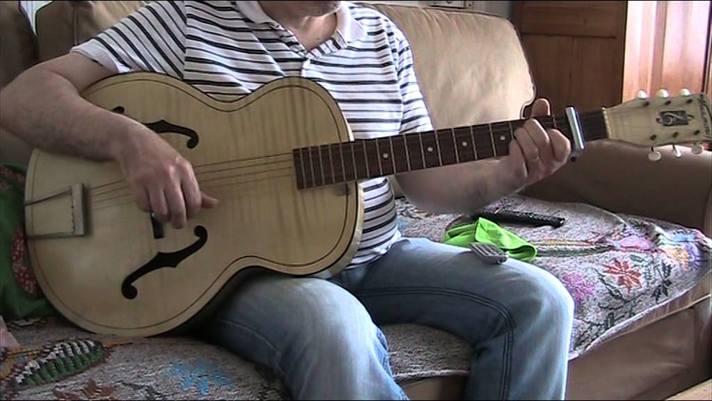1953 Harmony Archtone ivory blonde archtop H1214
