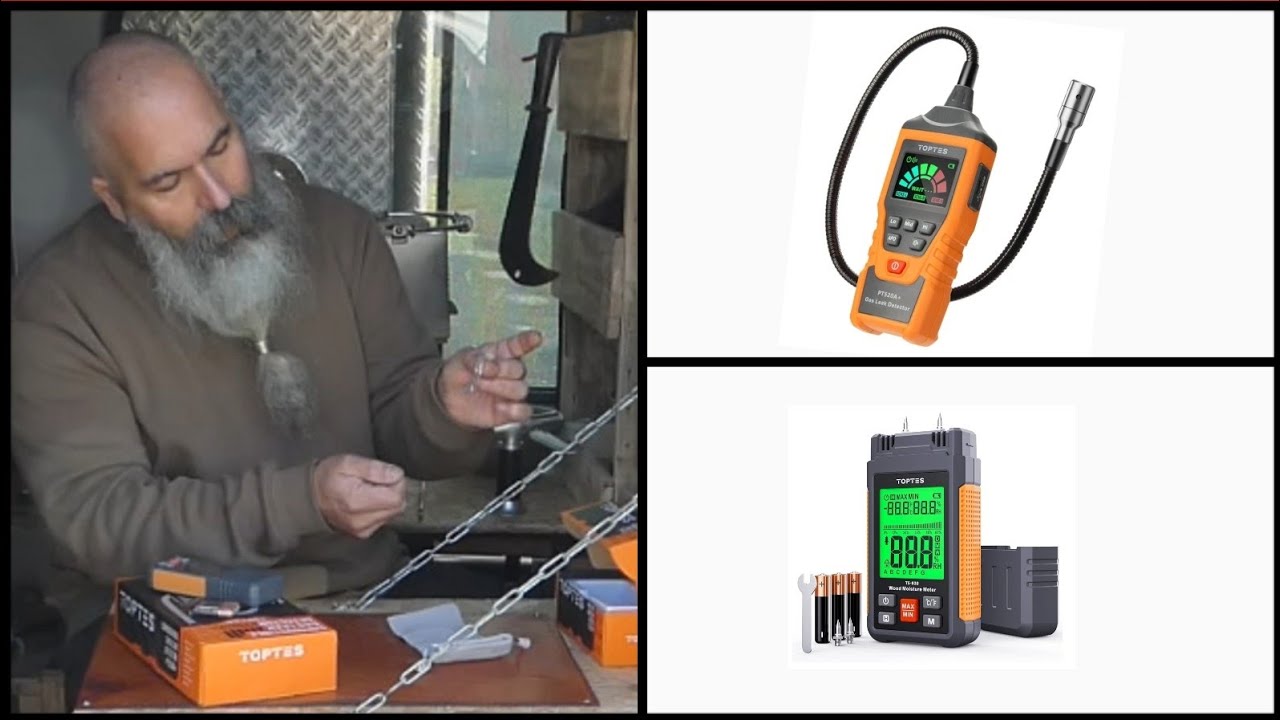 Testeur d'humidité TS-630 et testeur de fuite de gaz PT520A＋ marque TOPTES #toptes #testeur