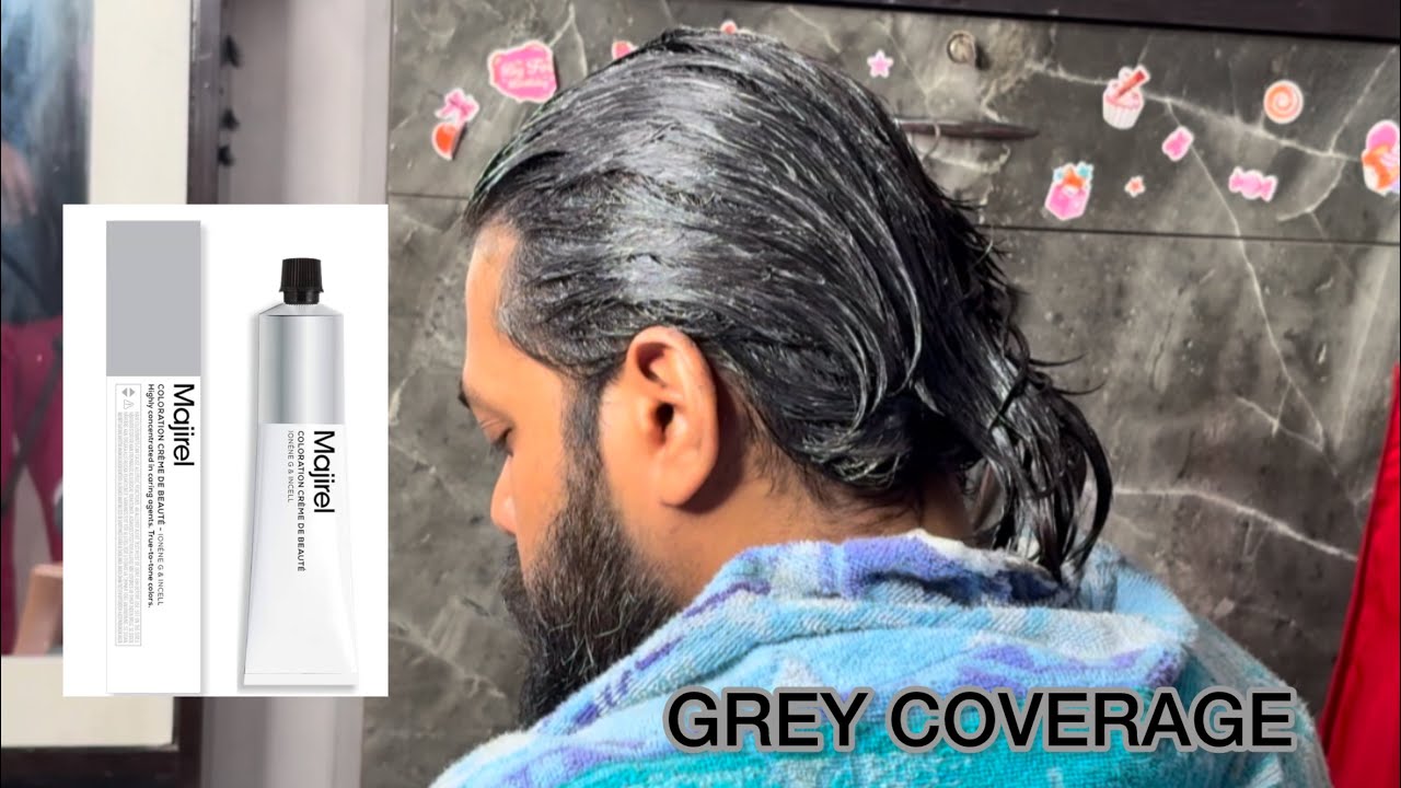 GREY COVERAGE WITH LOREAL PARIS MAJIREL 4 NUMBER COLOUR TUBE || CHETNA MAKEOVERS