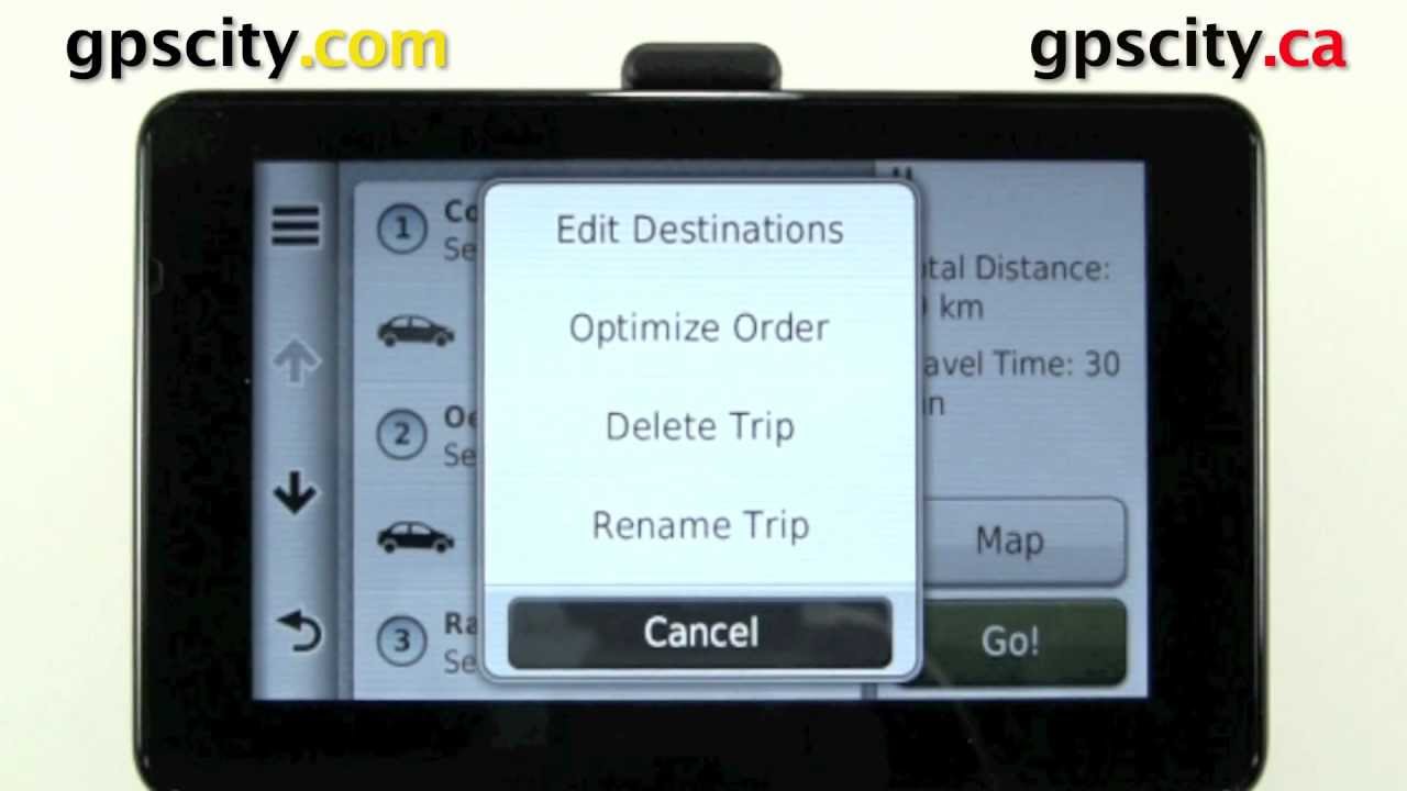 Garmin nuvi 3550 and nuvi 3590 Trip Planner with GPS City